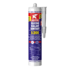 Griffon Silicone Sanitaire S-200 Grijs Transparant 300 ml