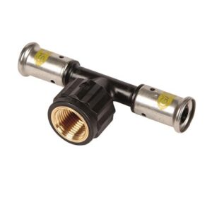 Henco gas pers T-stuk schroefbus 20x3/4"x20mm