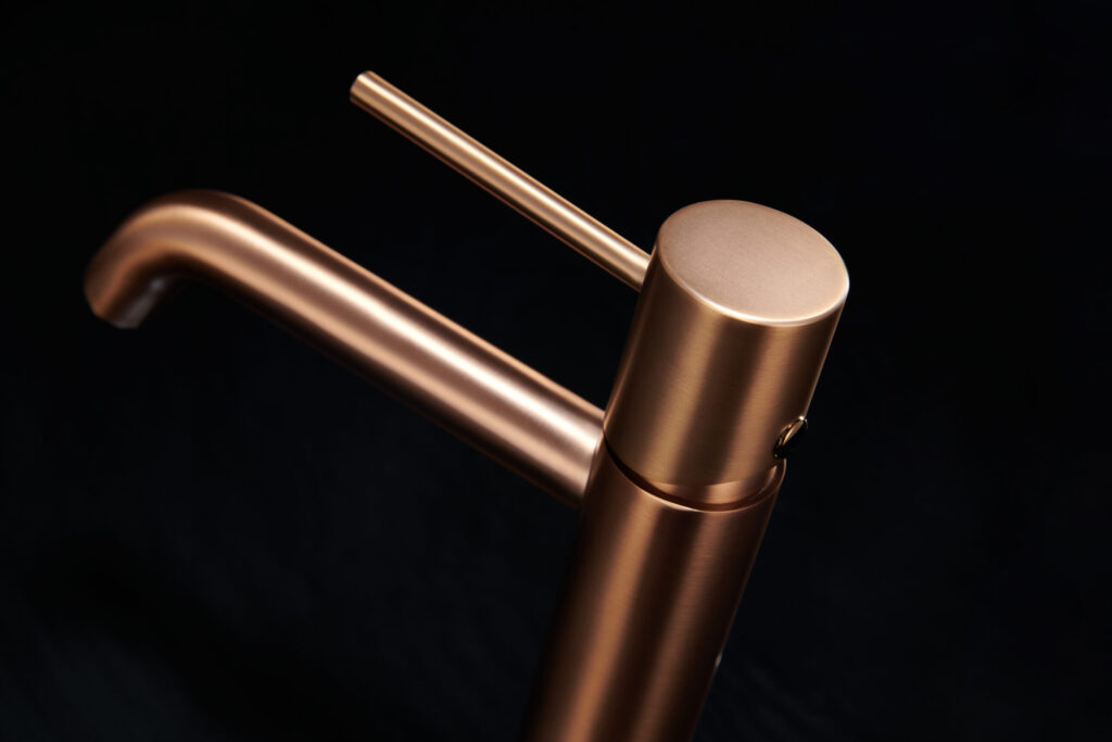 Monza wastafelkraan met één hendel in geborsteld roségoud - Afbeelding 2