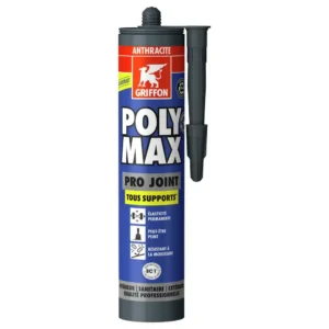 Griffon Poly Max Seal Silliconenkit Koker Antraciet 280ml