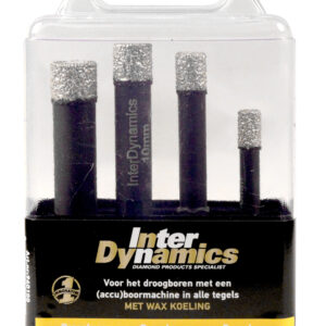 InterDynamics Tile Power diamant tegelborenset droog wax 6kt