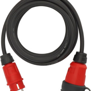 Professional verlengsnoer VN 1110 IP44, 5m zwart H07RN-F 3G1,5
