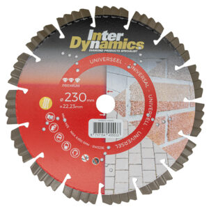 InterDynamics Universeel Premium diamantzaagblad 230mm, 22.23mm
