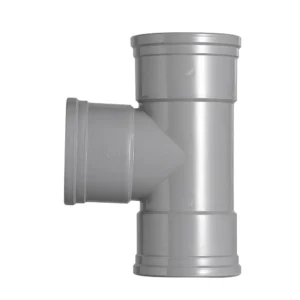 Martens T-stuk 90° PVC grijs 3x manchet 125x125 mm