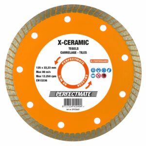 Perfectmate X-Ceramic diamantzaagblad 125mm asgat 22.23mm