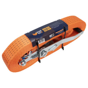 Konvox Spanband 50mm ratel/haak HD 9m  5000daN Oranje