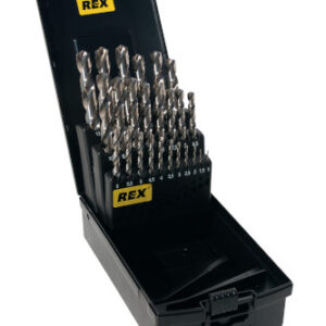 REX Steelmaster borenset HSS-G DIN 338 in cassette