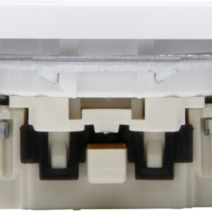 Wandcontactdoos 1V ZA SH mat-wit HK07