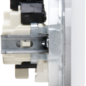 Wandcontactdoos 1V ZA SH mat-wit HK07