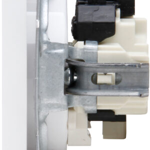 Wandcontactdoos 1V ZA SH mat-wit HK07
