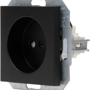 Wandcontactdoos 1V ZA SH mat-zwart HK07