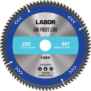 HM Circ. Saw Fiber 250mm 80T
