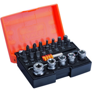 Bahco Bits-Dopsleutelset 1/4 26D