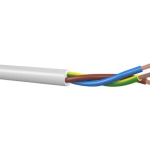 H05VV-F 2X1 mm² Eca - Wit 100m