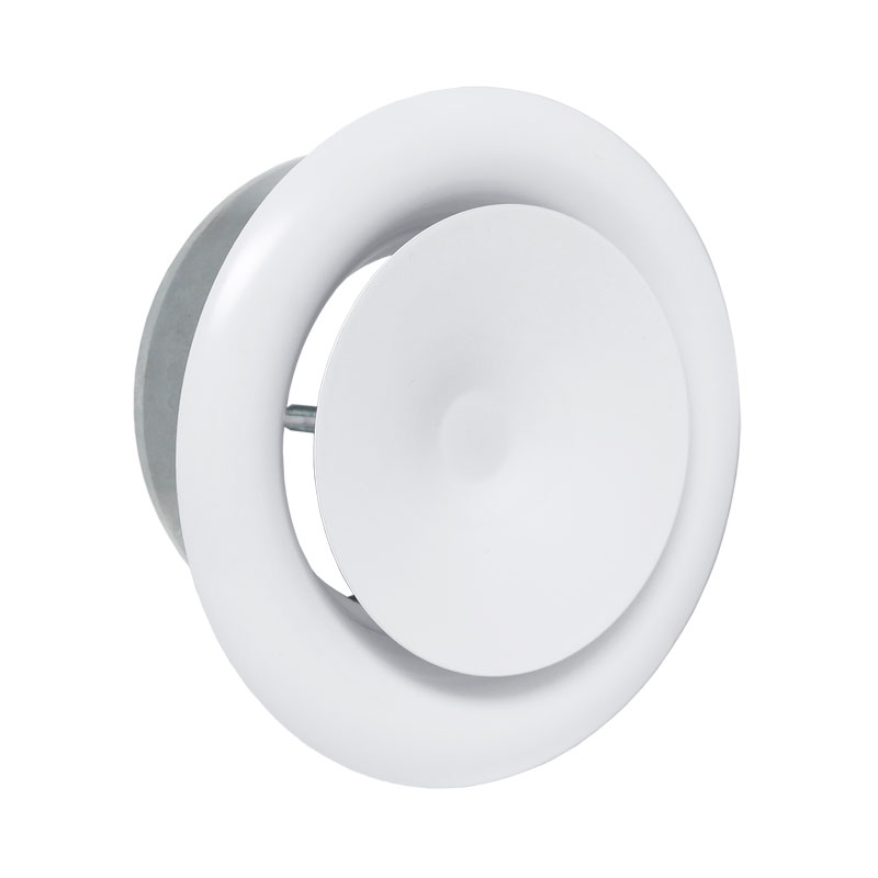 Toevoerventiel 160 mm wit