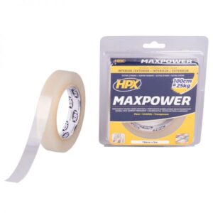 Max Power Transparent bevestigingstape - 19mm x 5m