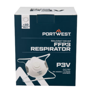 P311 - FFP3 Koolstof Masker met Ventiel (10 stuks) Wit