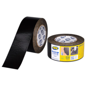 UV-bestendige PE tape - zwart 60mm x 25m