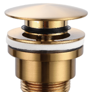Geborsteld gouden PVD click-clack ventiel