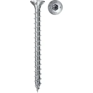 Fischer spaanplaatschroef PowerFast II 3,0x25 TX verzonken kop voldraad blauw verzinkt 200 ST