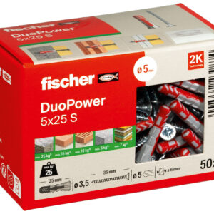 fischer DuoPower 5x25 met schroef