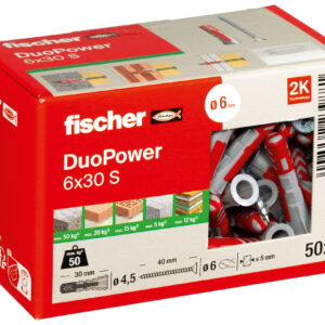 fischer DuoPower 6x30 met schroef