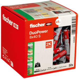fischer DuoPower 8x40 met schroef