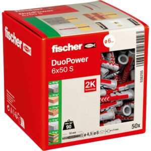 fischer DuoPower 6x50 met schroef