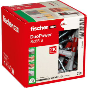 fischer DuoPower 8x65 met schroef