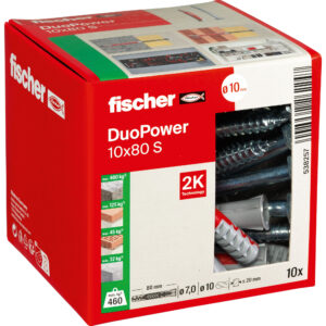 fischer DuoPower 10x80 met zeskantschroef
