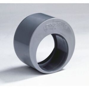 Dyka PVC Verloop 1LV Exc Grijs