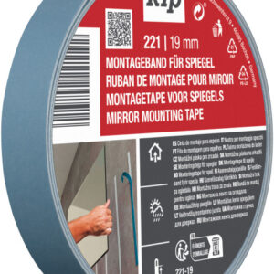 221 Kip Montagetape voor spiegels - blauw -  19 mm x 5 m