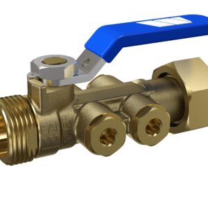 Keerklep TBE-EA buitendraad x wartel  3/4" M - 3/4" wartel DN 15 mm