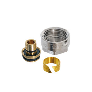 Klemkoppeling 3/4" RVP-C 16 x 2 vr PE-X buis Adapter Nikkel