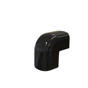 Tecnosystemi Optima Zwart buiten bocht 75 - pr/st