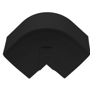 Optimal Duct Black - Buiten Bocht 90° - 80 mm