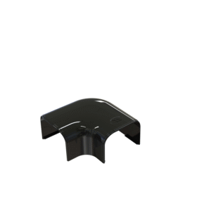 Tecnosystemi Optima Zwart platte bocht 75 - pr/st