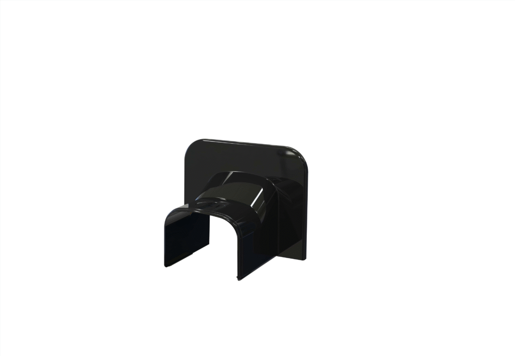 Tecnosystemi Optima Zwart plafond eindkap 75 pr/st