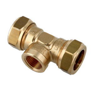 BONFIX Knel messing T-stuk 22 x 1/2" bi.dr. x 22 mm