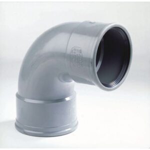 Dyka PVC bocht 90 graden manchet (2 x mof)