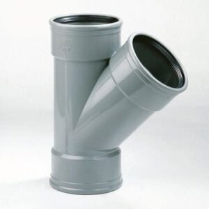 Dyka PVC T-stuk 45 graden manchet (3 x mof)