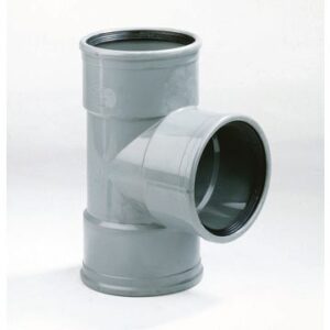 Dyka PVC T-stuk 90 graden manchet (3 x mof)