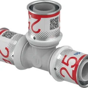 Uponor S-Press Plus t-stuk , 3x pers, PPSU