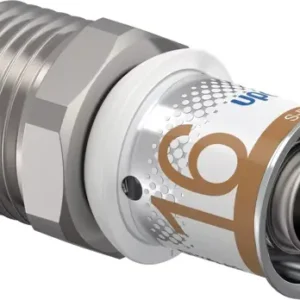 Uponor S-Press Plus perskoppeling recht pers x buitendraad