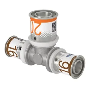 Uponor S-Press Plus perskoppeling T-stuk verlopend