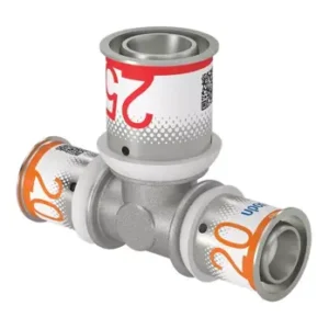 Uponor S-Press Plus perskoppeling T-stuk verlopend