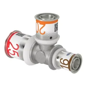 Uponor S-Press Plus perskoppeling T-stuk verlopend