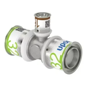 Uponor S-Press Plus perskoppeling T-stuk verlopend