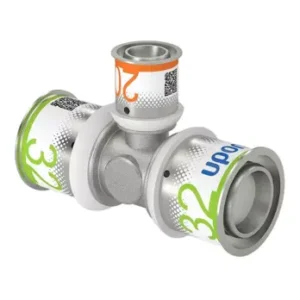Uponor S-Press Plus perskoppeling T-stuk verlopend