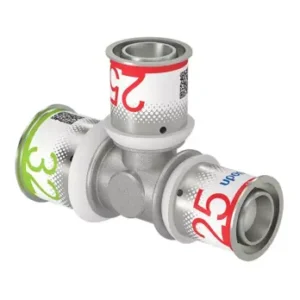 Uponor S-Press Plus perskoppeling T-stuk verlopend